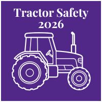 Purple tractor