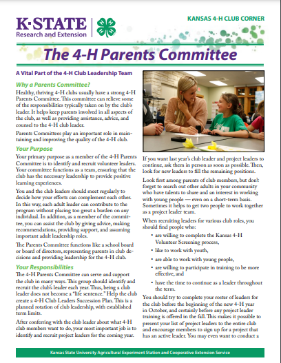4-H Parents Committee